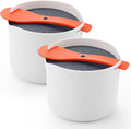 Microwave Rice Cooker 2L Pasta Cooker 2-Pack - Easy Microwave Meals