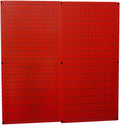 Wall Control 30-P-3232R Red Metal Pegboard Pack - Heavy Duty Storage