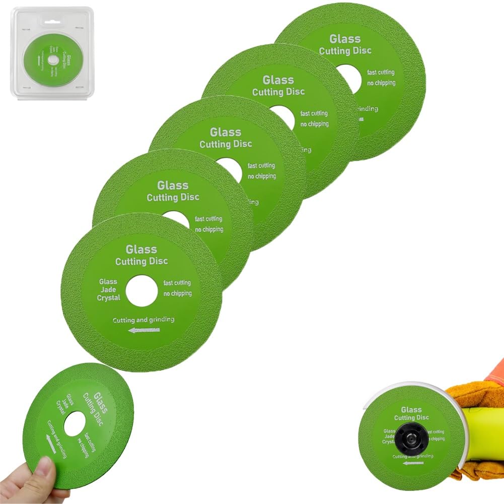 5 Pack Ultra-Thin Glass Cutting Discs by LIDUZ