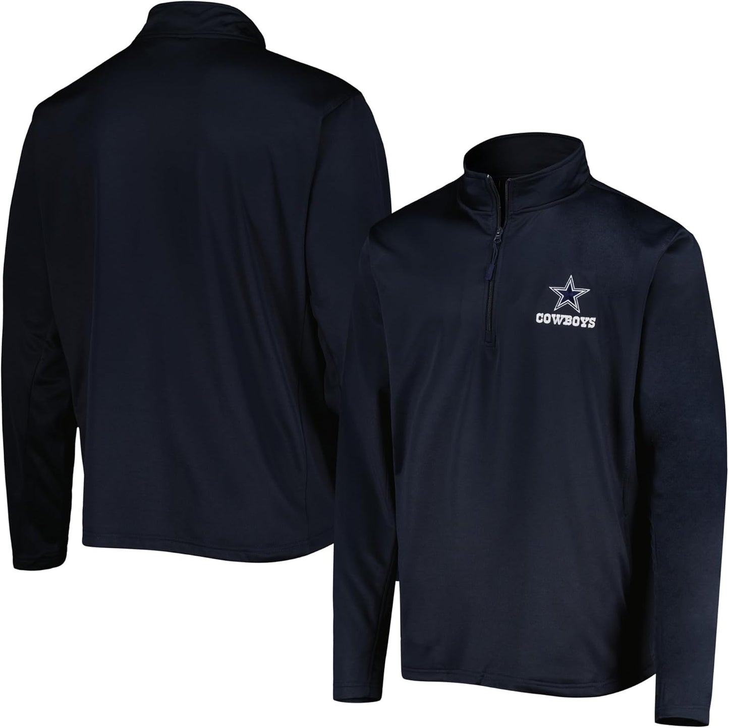 Dunbrooke Men's Navy Dallas Cowboys All-Star Tech Quarter-Zip Top