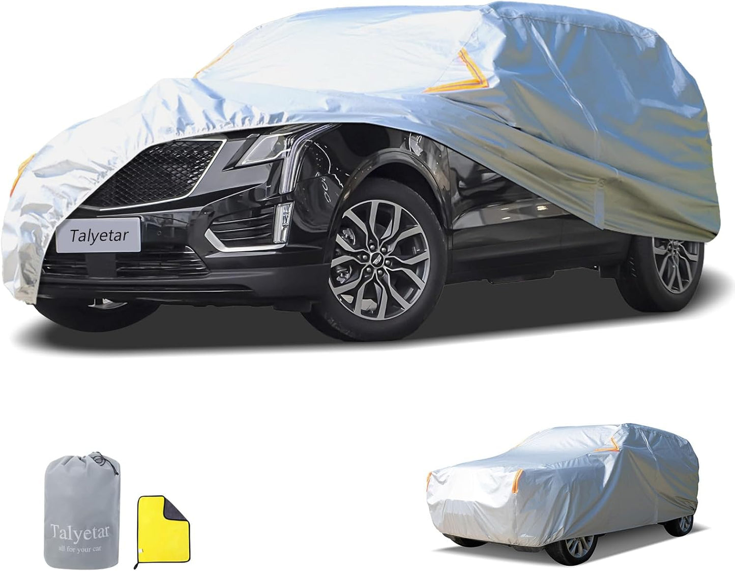 Car Cover Waterproof All Weather for SUVs 185 to 190 in Length