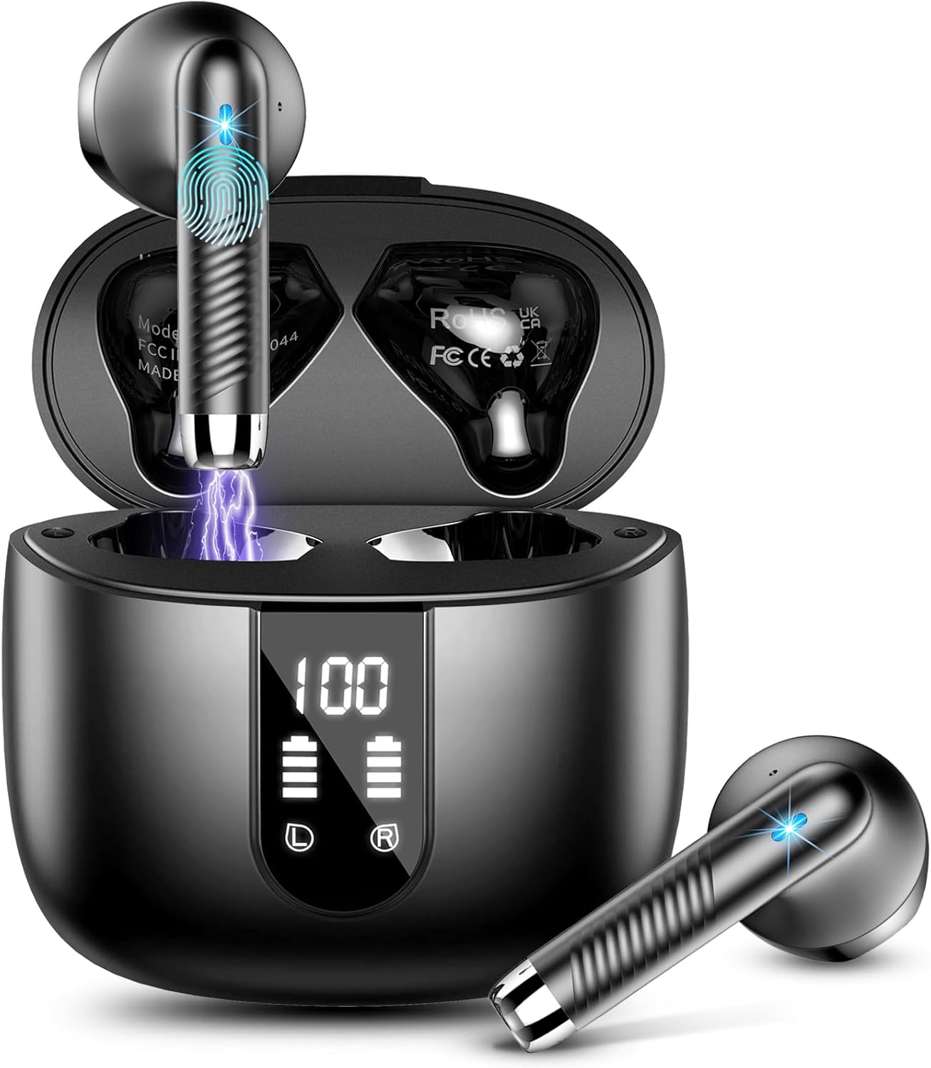 Wireless Earbuds with 4 ENC Mics - 56H Playtime