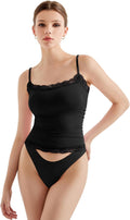 SUUKSESS Women Lace Double Lined Camisole Top - Soft, Slimming Fit no