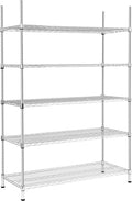Land Guard 5-Tier Adjustable Metal Storage Shelves - Heavy Duty