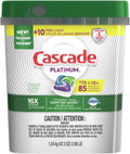 Cascade Platinum ActionPacs Dishwasher Detergent, Fresh Scent - 85