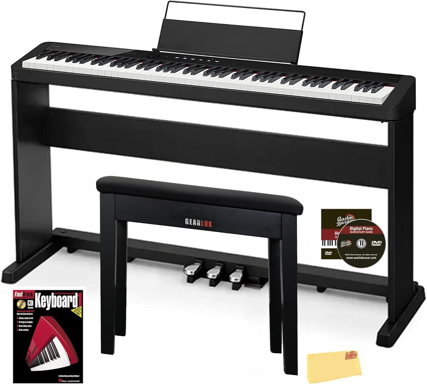 Casio CDP-S160 88-Key Compact Digital Piano Bundle with Stand