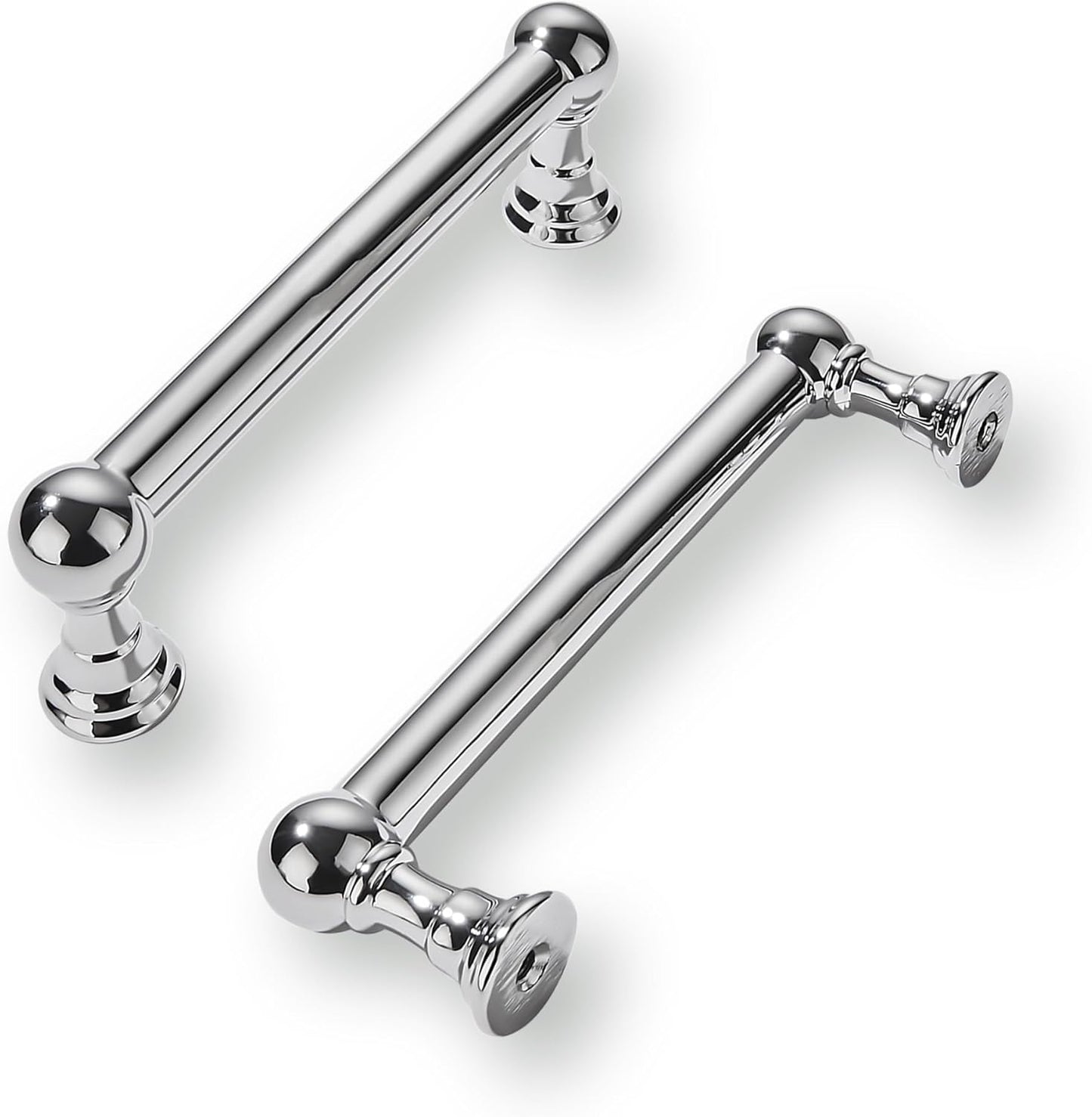 Durable 3 Inch Hole Center Polished Chrome Cabinet Pulls Set