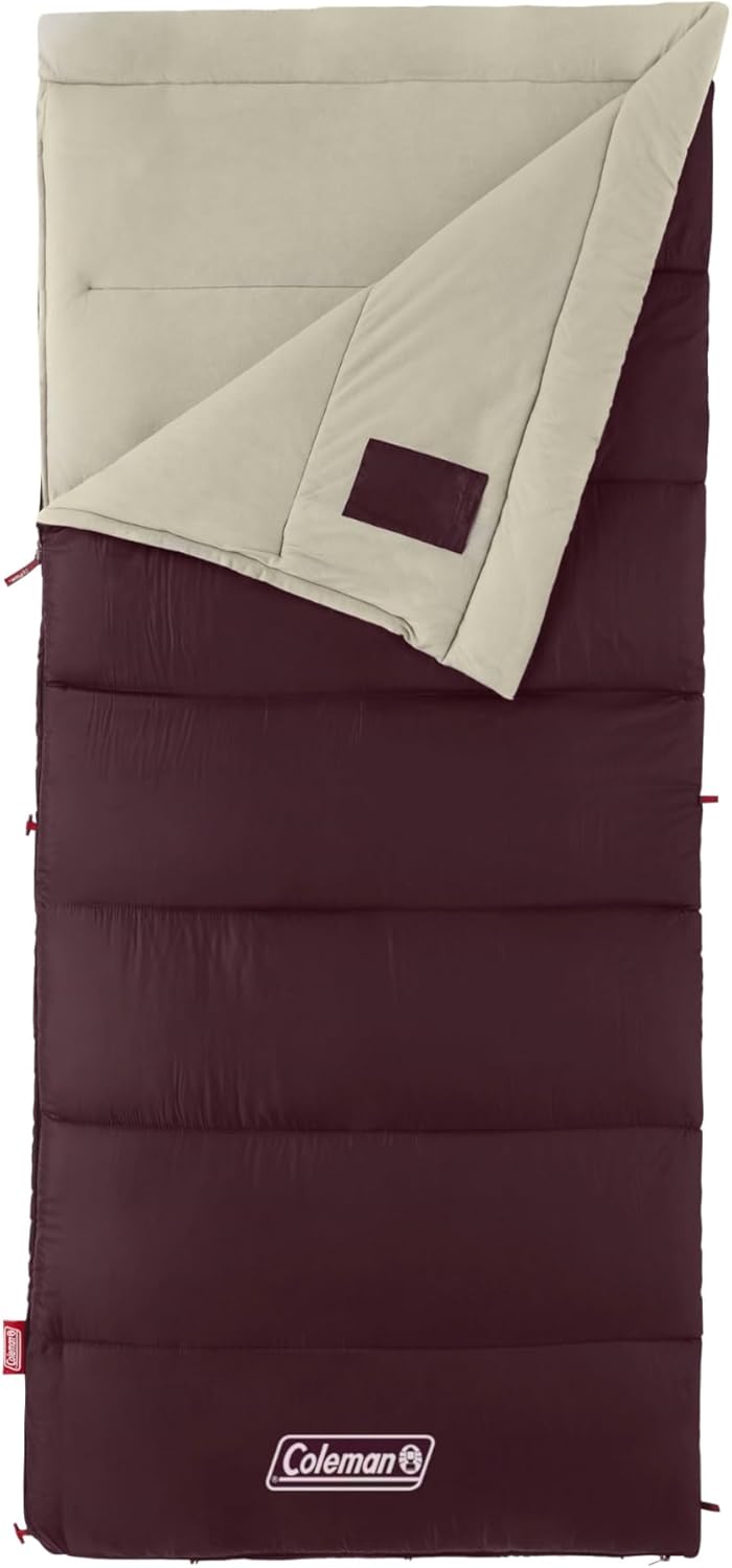 Coleman Autumn Glen 50F Sleeping Bag for Camping and Sleepovers