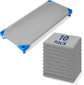Comfyanno Cot Sheets for Daycare Standard Size - 10 Pack Soft Grey