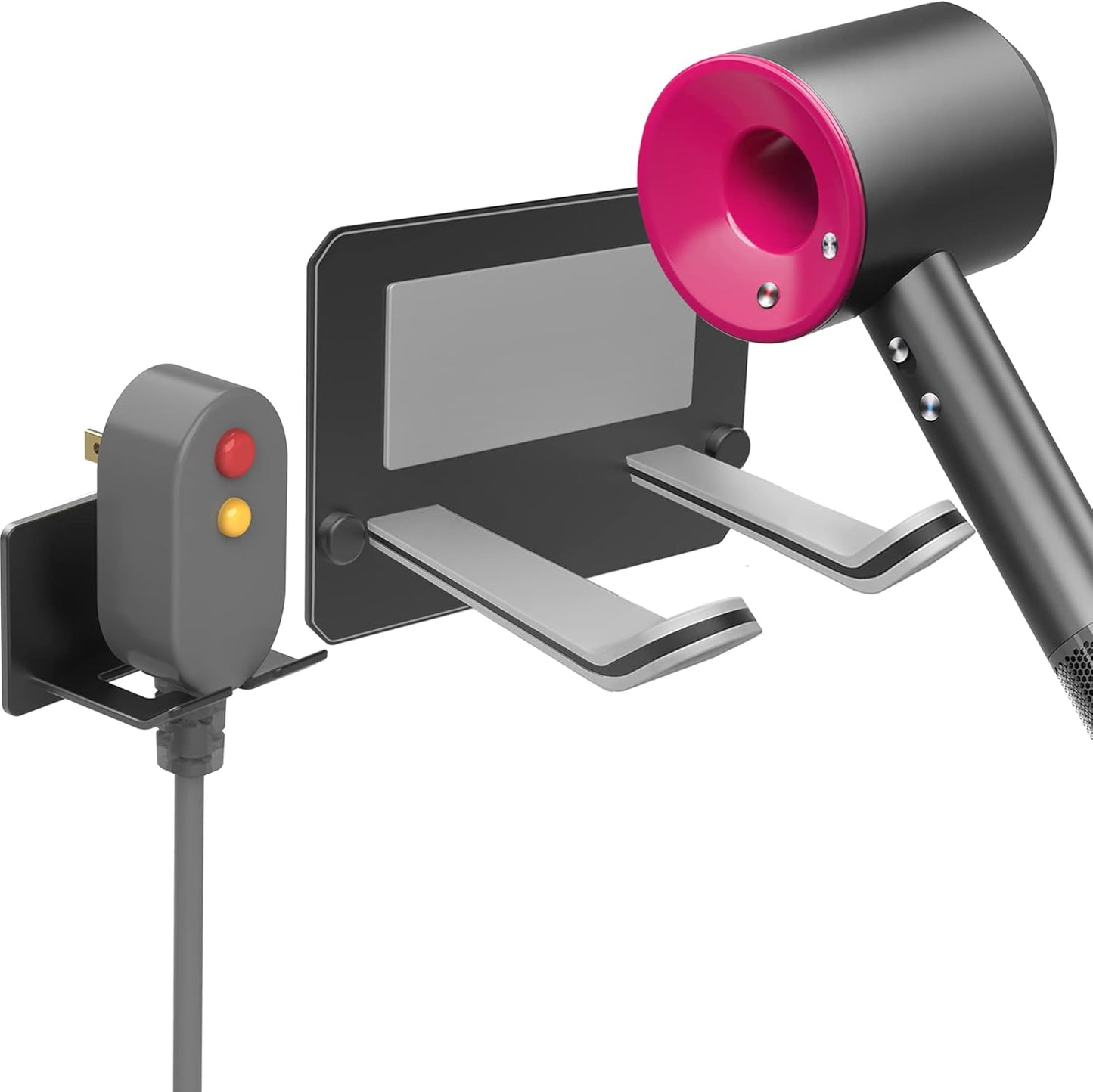 Adhesive Hair Dryer Holder - Organize with Ease!