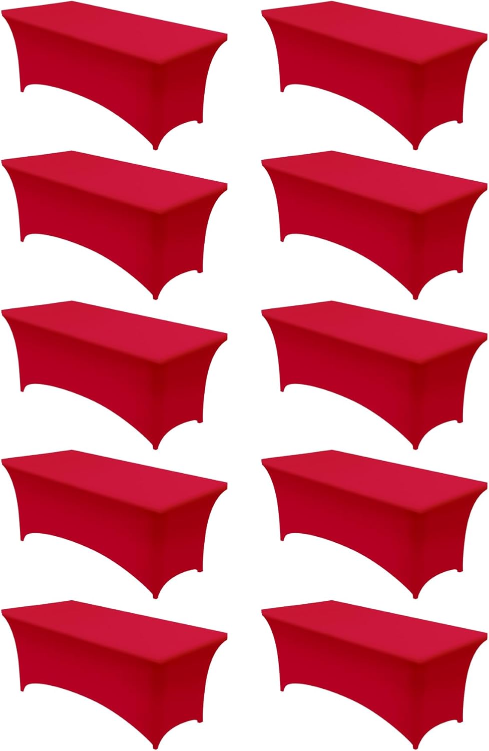 Utopia Kitchen Spandex Tablecloth 10 Pack for Events and Parties