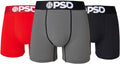 PSD Mens Boxer Briefs - Breathable Cotton Boxer Briefs 3-Pack