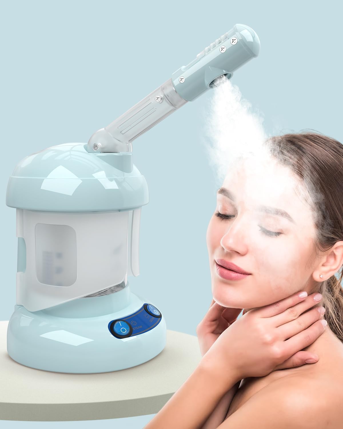 Kingsteam Tabletop Facial Steamer for Deep Cleaning and Care