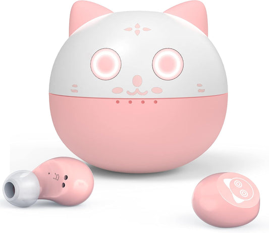 36H Play Time Cute Cat Bluetooth Earbuds by AMAFACE