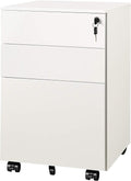 DEVAISE 3 Drawer Rolling File Cabinet - Locking Under Desk Storage
