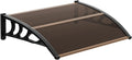 Window Awning Door Canopy 30in x 40in - Clear Polycarbonate Protection