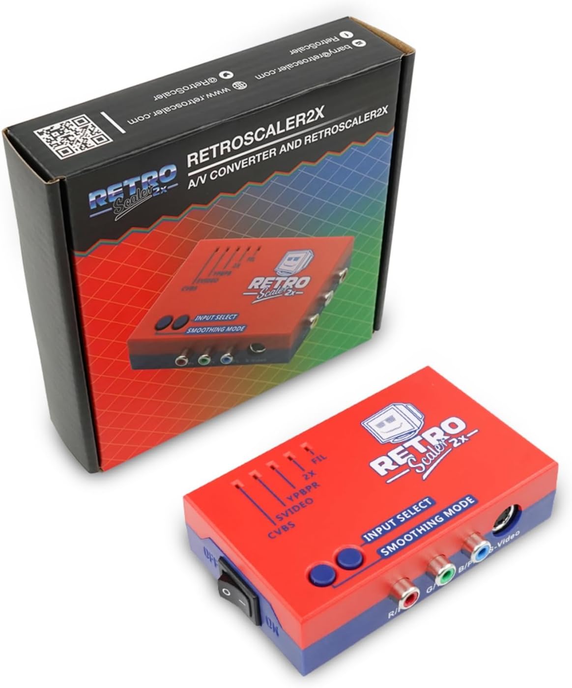RetroScaler2x AV/SV/YPBPR to HDMI Converter for Retro Gaming