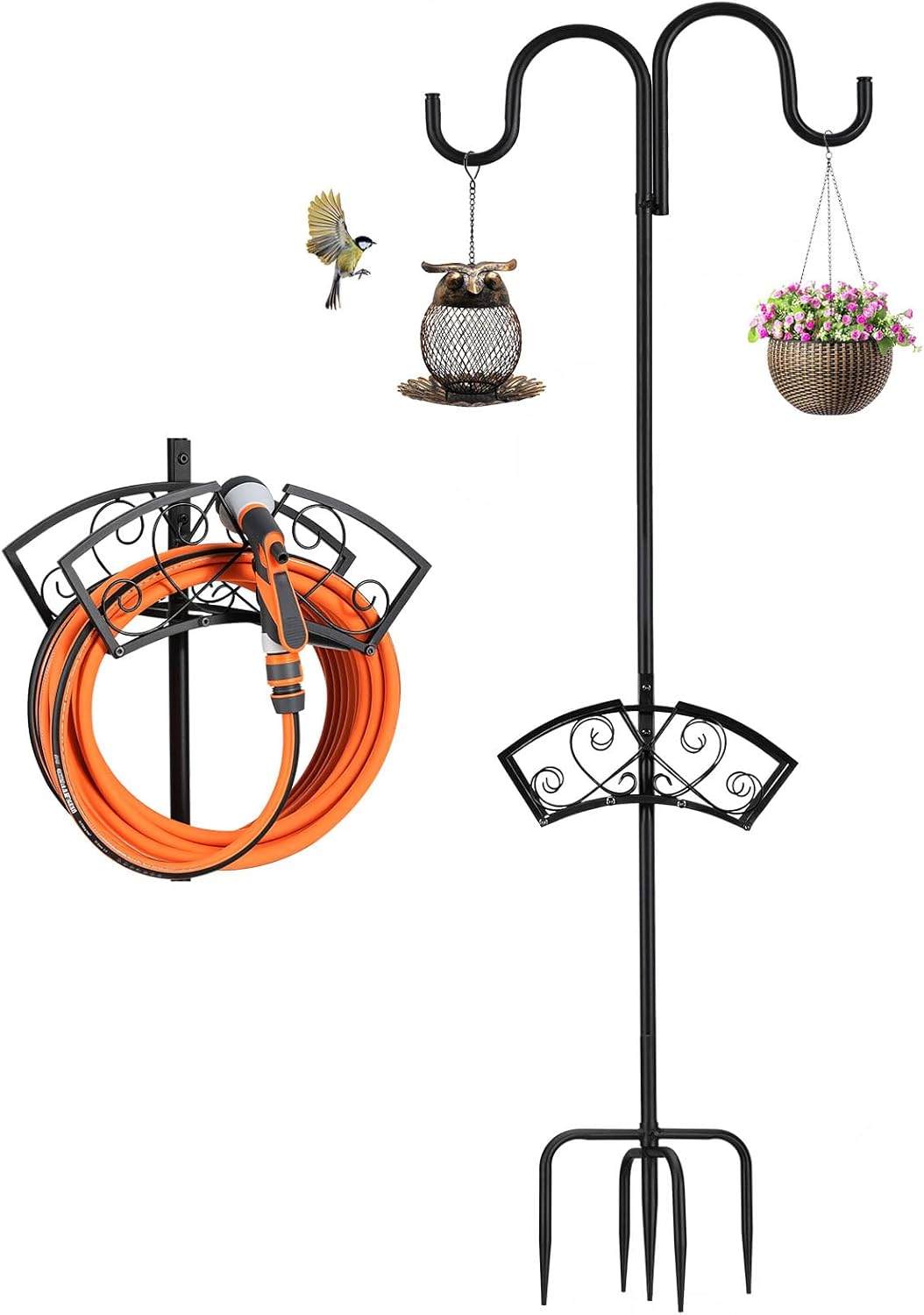 Double Shepherds Hooks for Outdoor Use - Heavy Duty Design