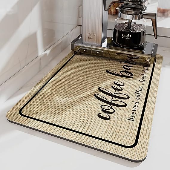 Stain-Resistant Rubber Coffee Mat