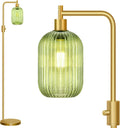 Upgraded Dimmable Glass Floor Lamp for Living Room - Knob Dimmer