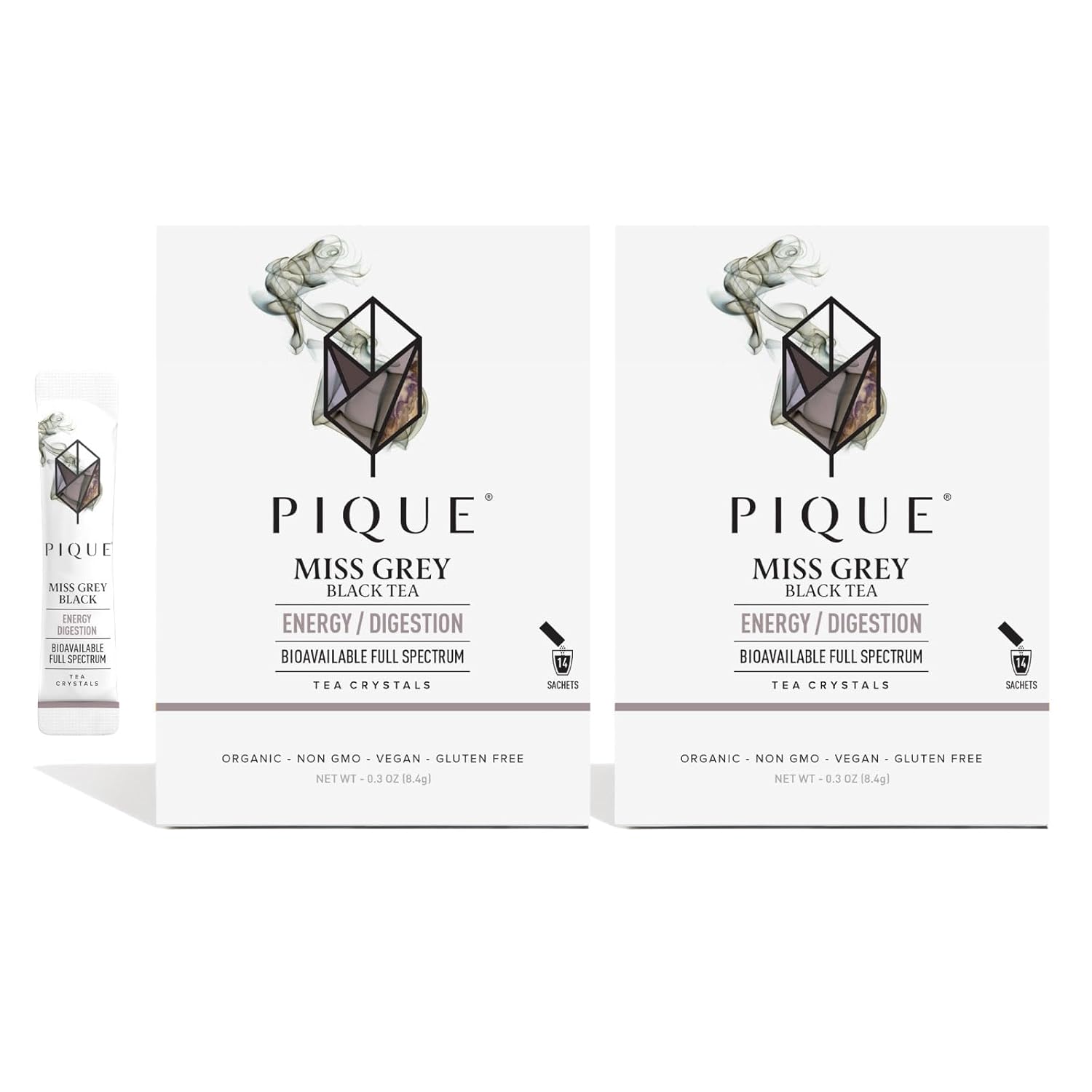 Pique Organic Earl Grey Tea Crystals for Energy and Immunity