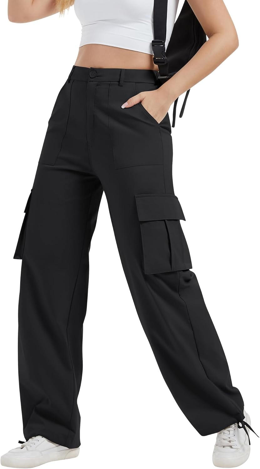 Lightweight Stretchy Cargo Pants for Women with Pockets