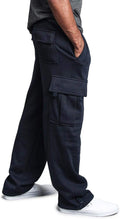 G-Style USA Men's Solid Fleece Heavyweight Cargo Pants (Style C5BY)