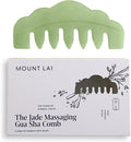 Natural Jade Gua Sha Scalp Comb for Relaxation and Circulation