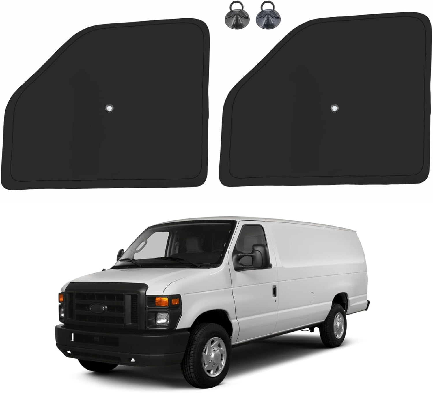 Front Side Window Sun Shade for 1992-2025 Ford E-Series Vans