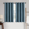 MIULEE Linen Texture Blackout Curtains for Bedroom 52x63 Inch