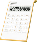 Calculator 10 Digits Solar Battery Basic Dual Powered Desk - Slim LCD