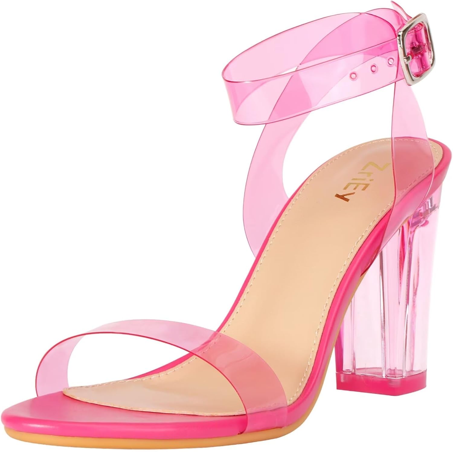 ZriEy Clear Block Sandals with Chunky Heels for Every Occasion