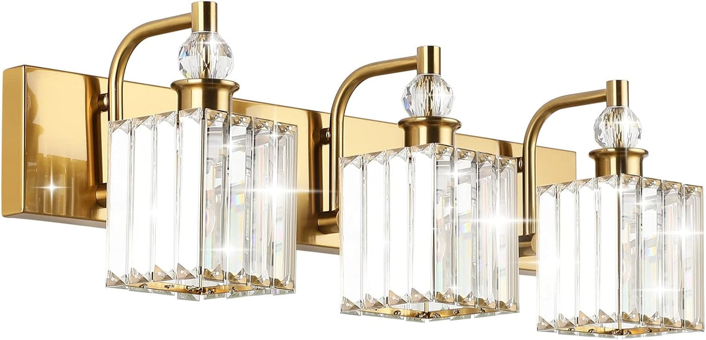 Modern Crystal Bathroom Vanity Lights for Elegant Spaces