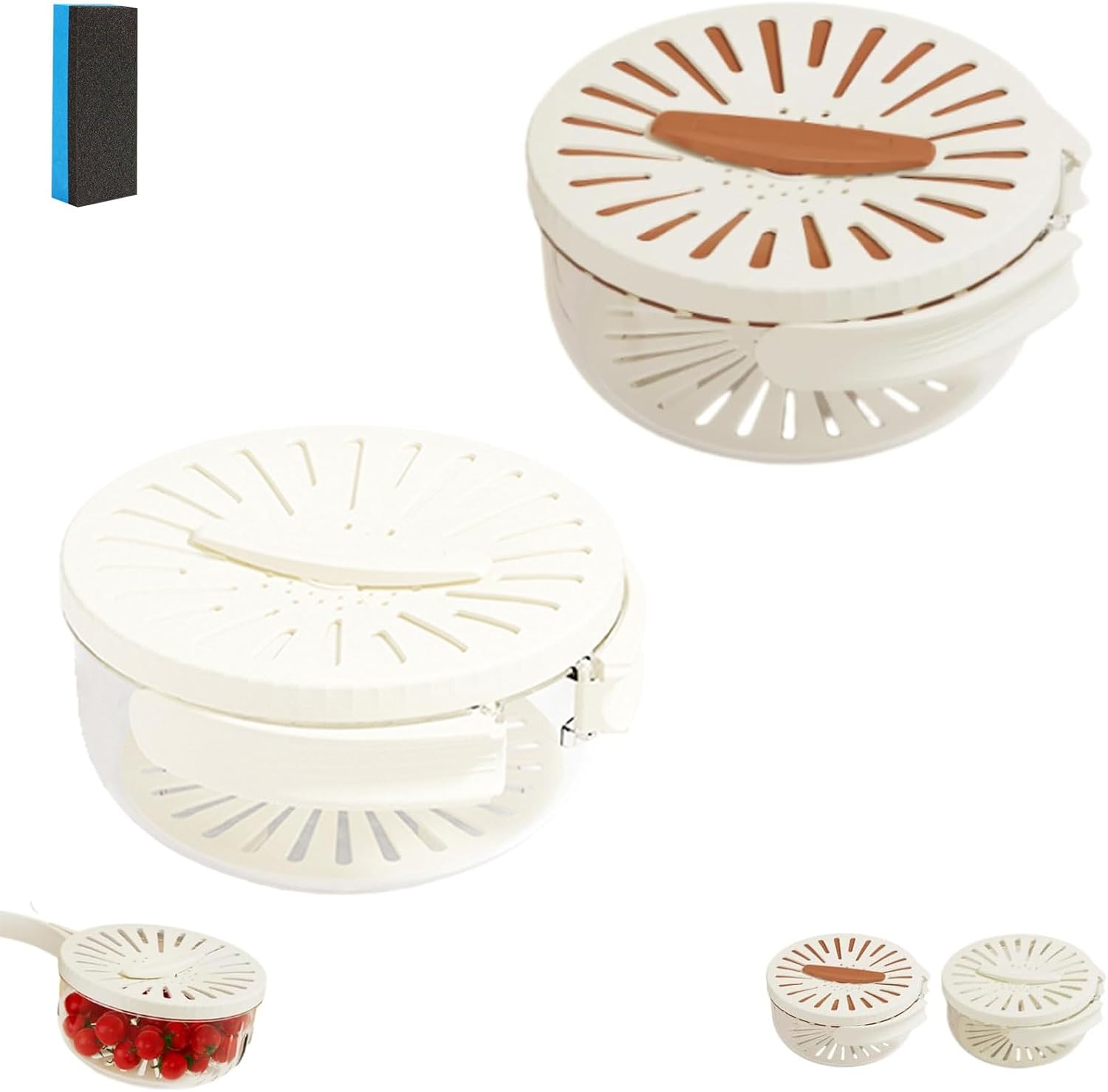 Stackable Fruit Fly Proof Washing Bowl Set