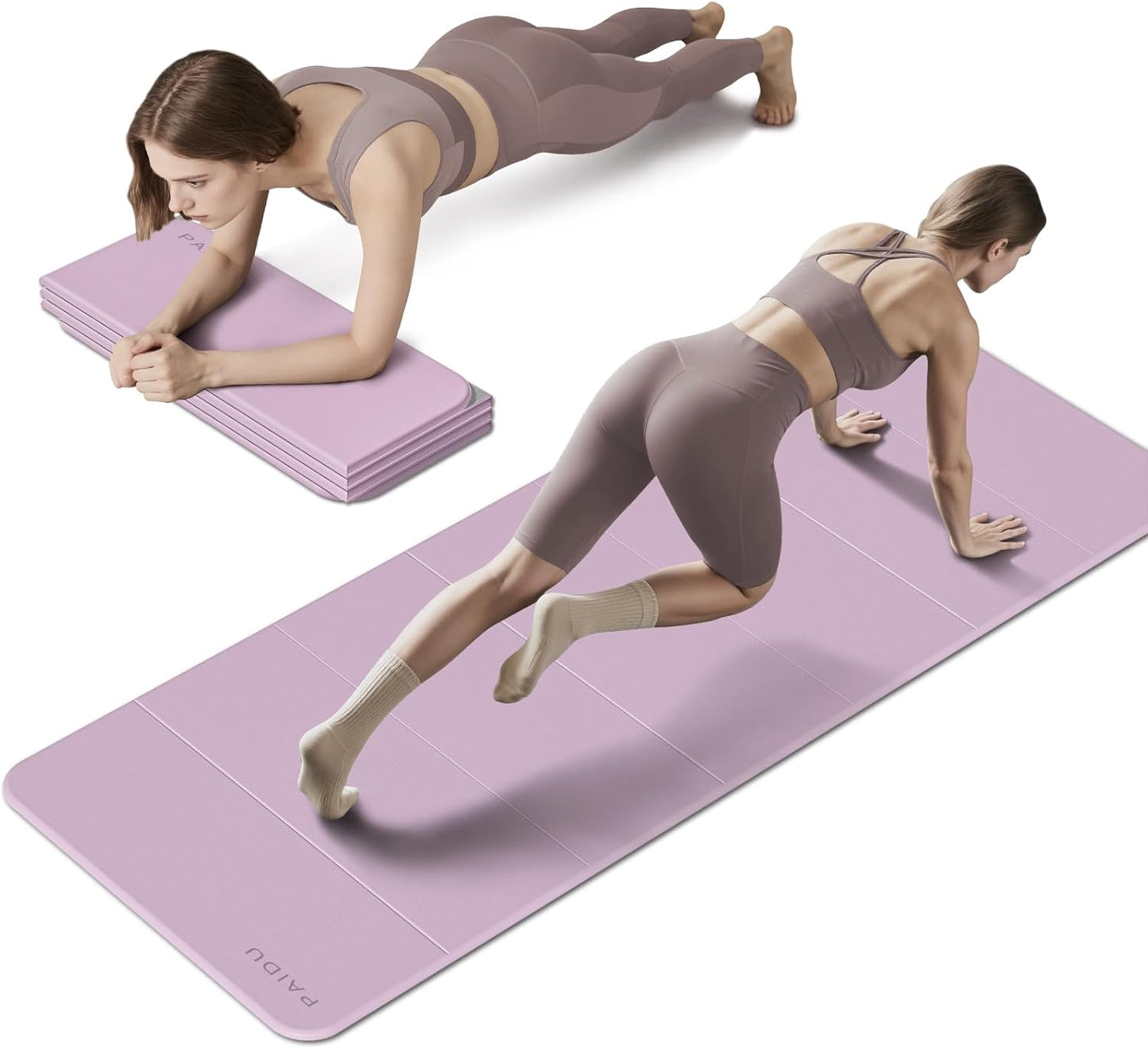 Foldable Fitness Yoga Mat | Extra Thick Non-Slip TPE Design