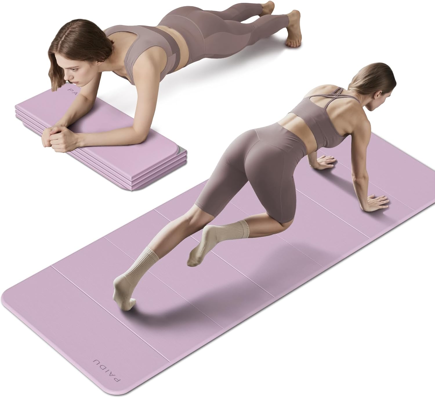 Foldable Fitness Yoga Mat | Extra Thick Non-Slip TPE Design