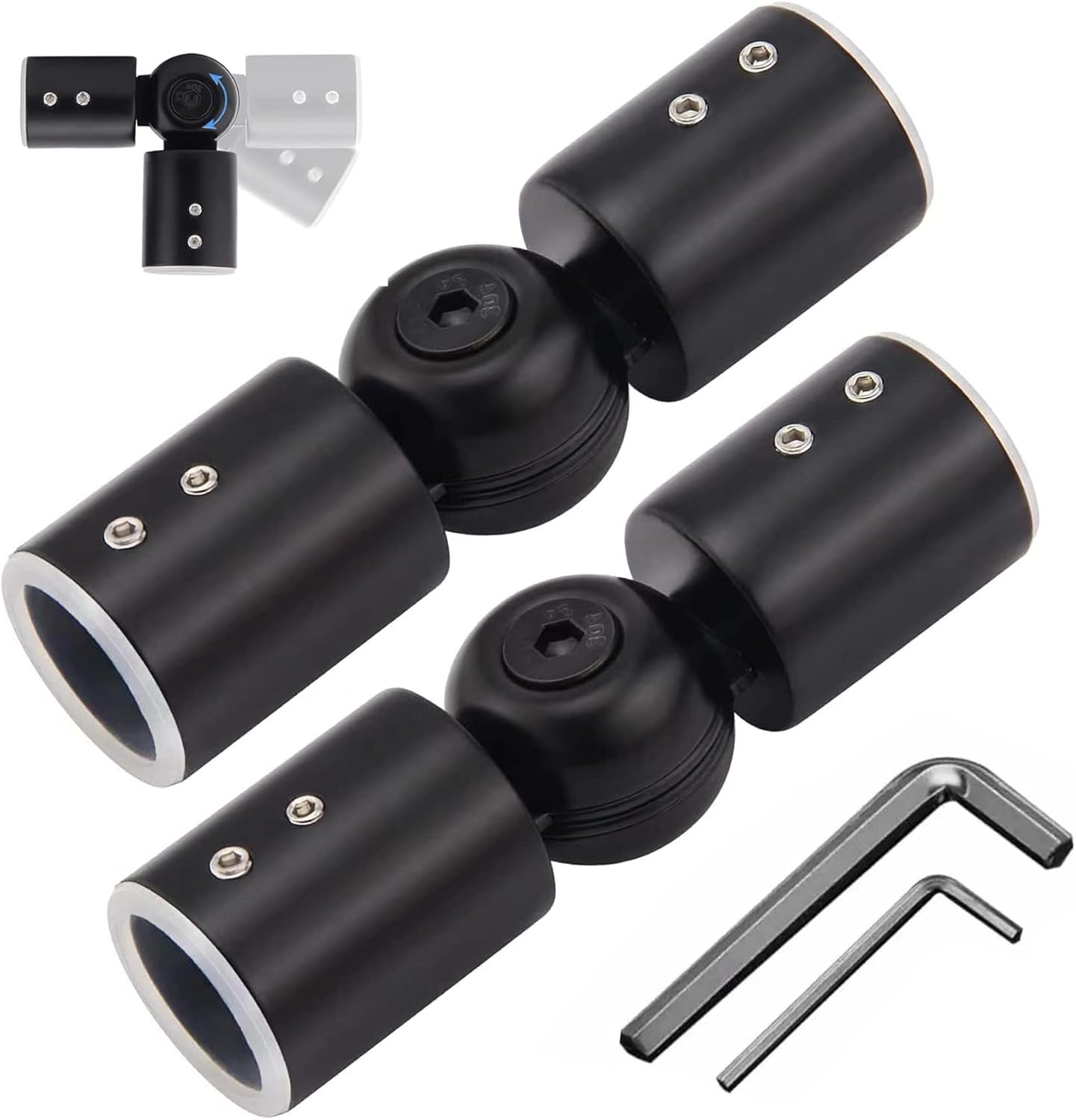 Adjustable Corner Connector for Bay Windows