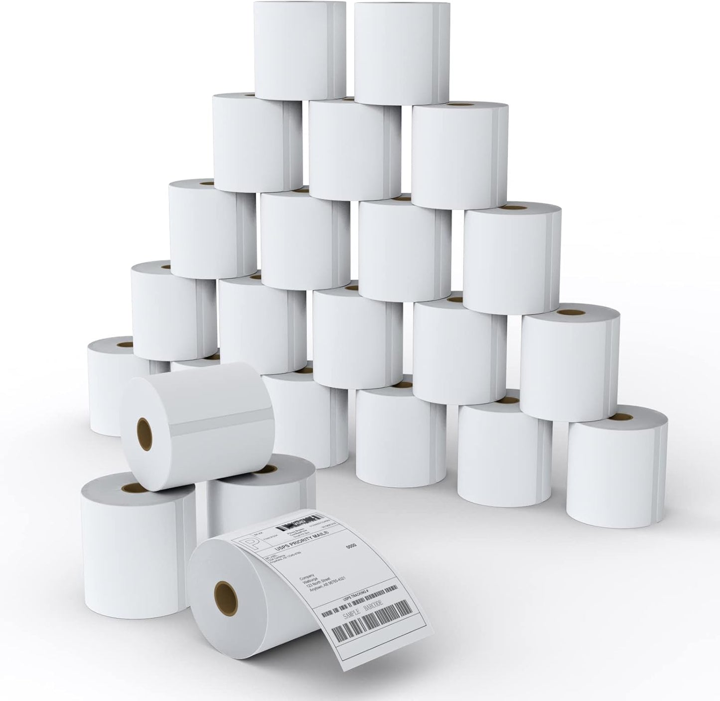 MFLABEL 24 Rolls of 450 Direct Thermal Shipping Labels 4x6