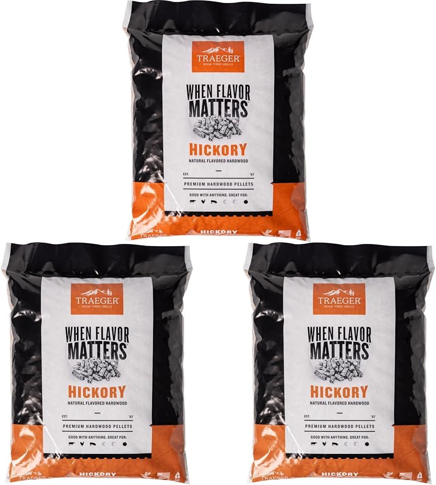 Traeger Grills Hickory Wood Pellets for Smokers and Grills