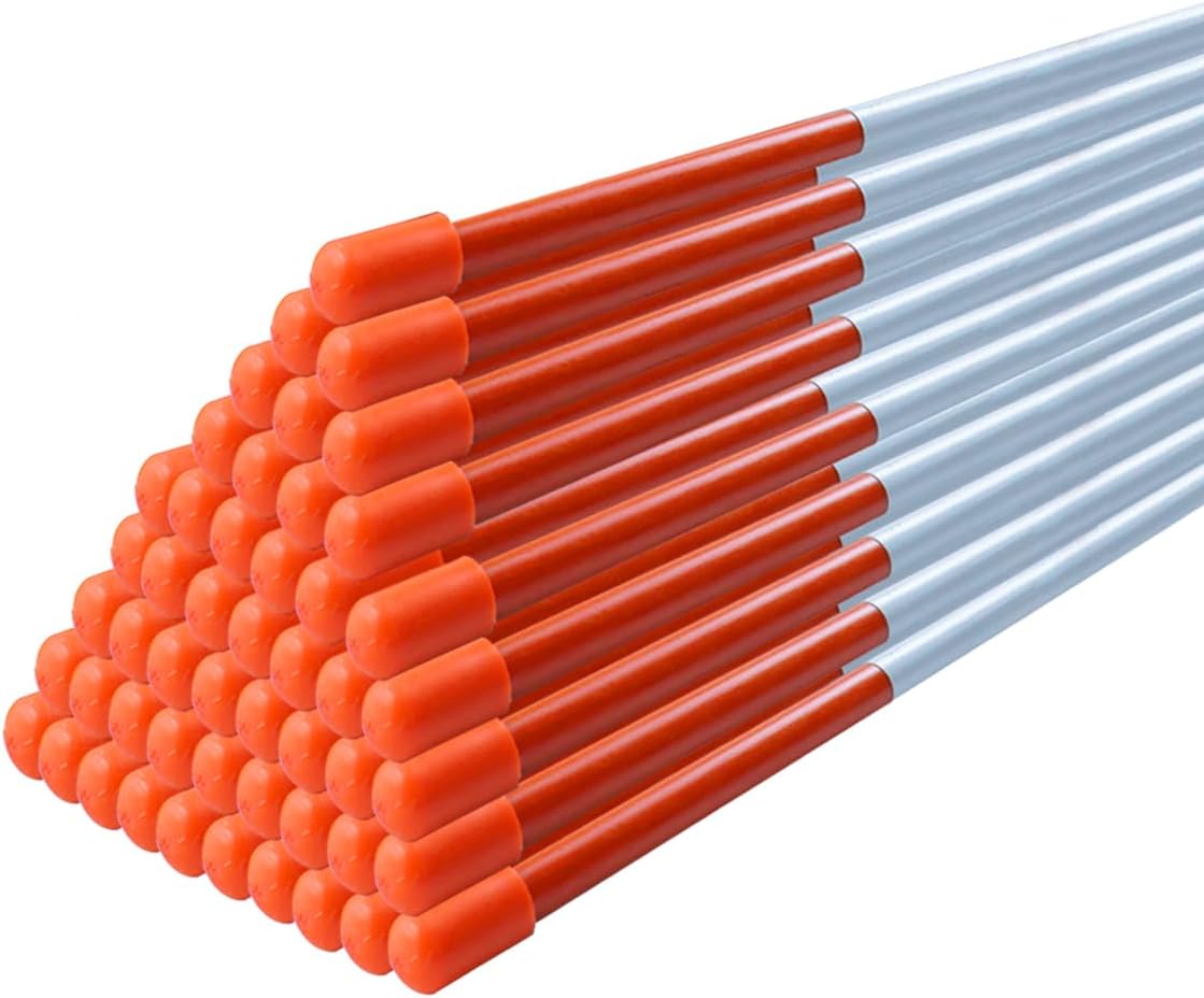 50 Pcs Driveway Reflective Markers for Safe Parking and Roads