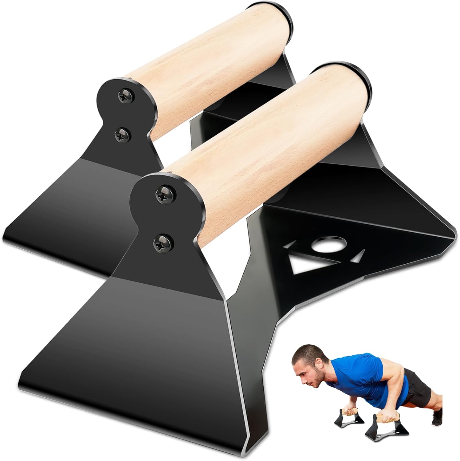 Wooden Calisthenics Parallettes Bars for Handstand Training