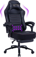 Fantasylab Big & Tall Gaming Chair with Massage & Memory Foam