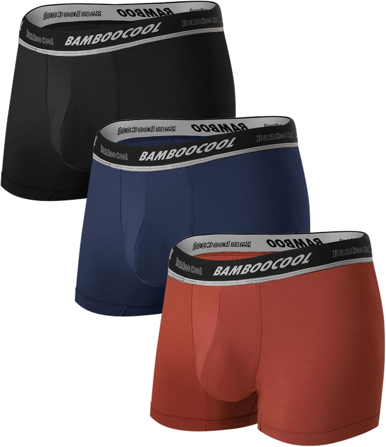 Bamboo Cool Mens Underwear Trunks with Strong Support Pouch