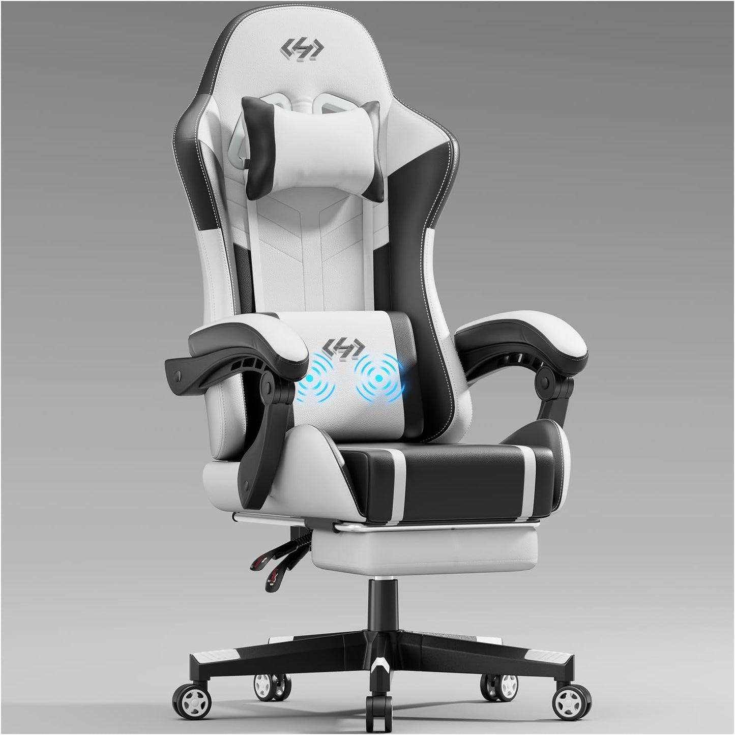 HLDIRECT Ergonomic Gaming Chair with Headrest & Lumbar Support