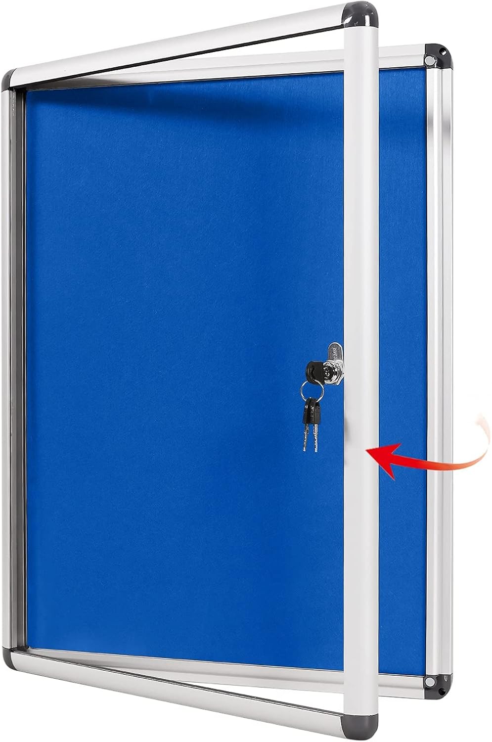 SWANCROWN Lockable Notice Board for Secure Display at Home