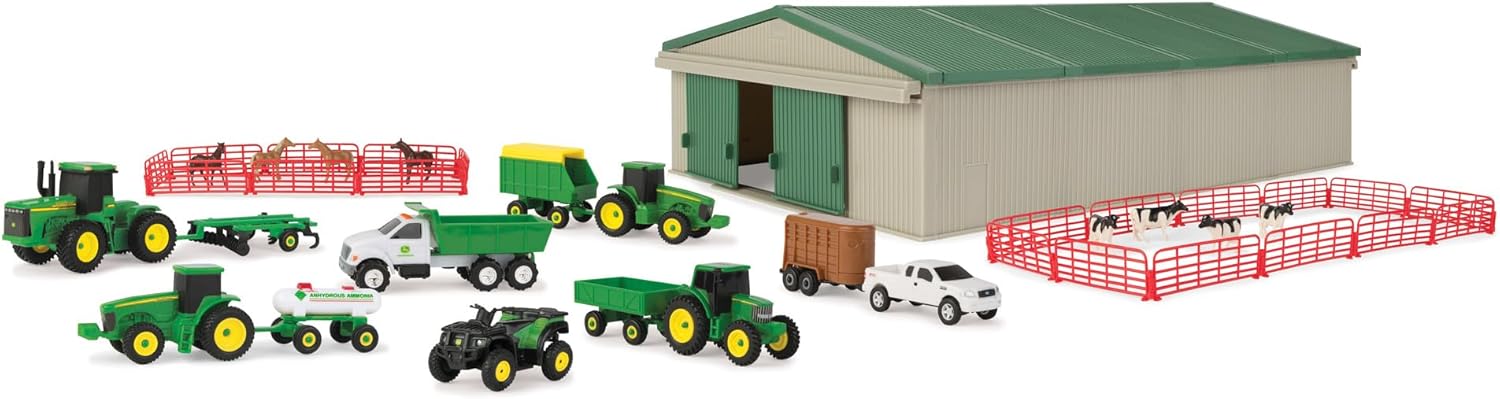 John Deere Die-Cast Farm Toys Playset - 70 Count Fun for Kids