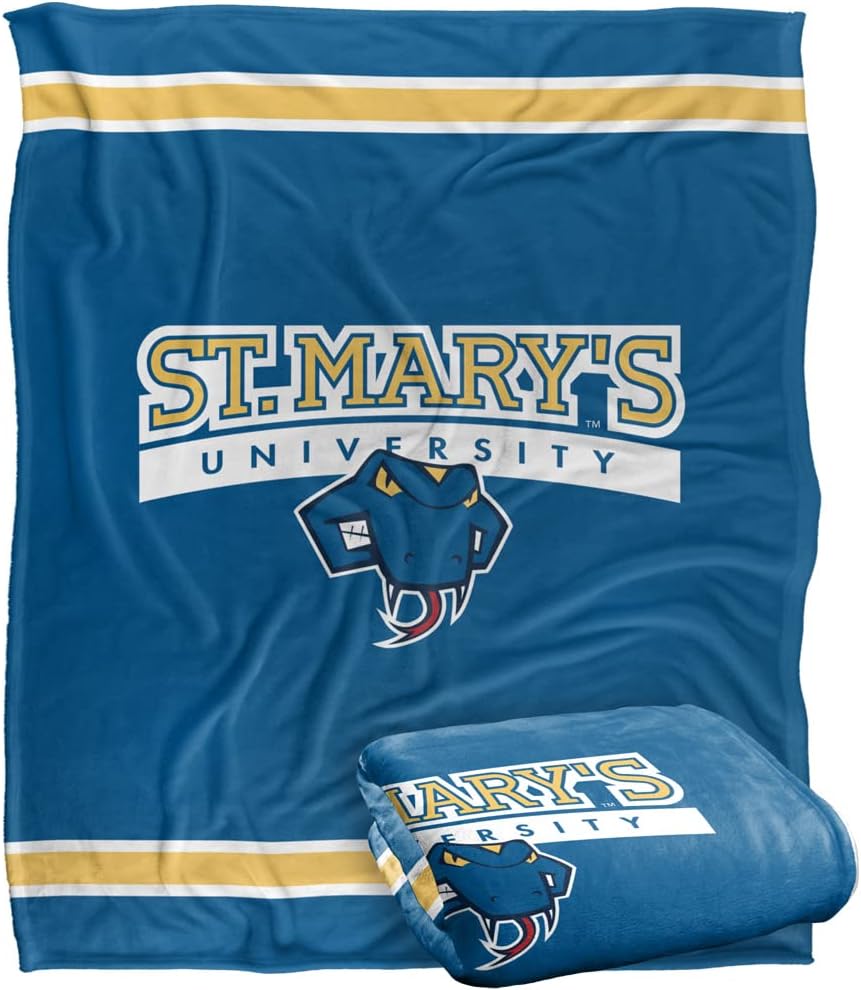 ST. MARY'S UNIVERSITY PRIMARY LOGO Silky Touch Throw Blanket