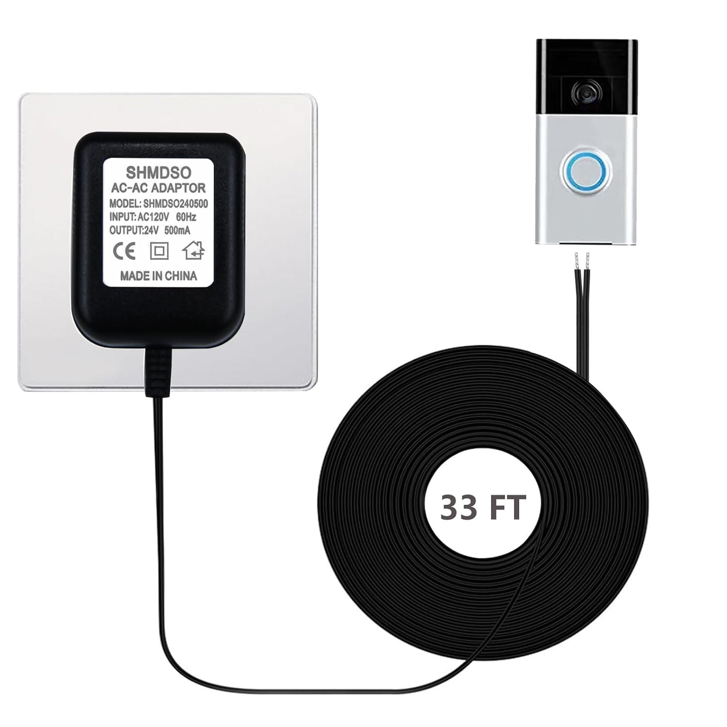 Long Reach Power Supply for Video Doorbells