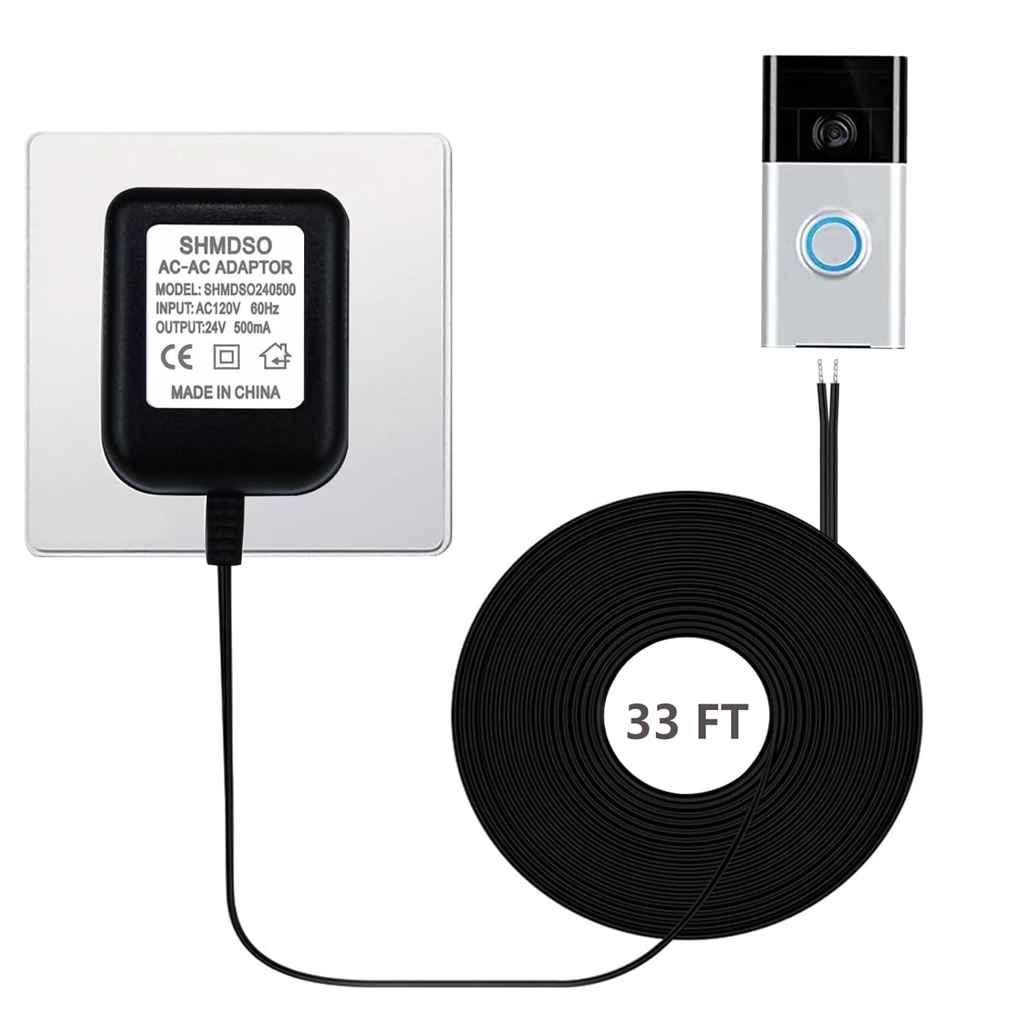 Long Reach Power Supply for Video Doorbells
