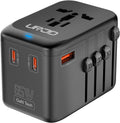 Universal Travel Adapter - GaN 65W Fast Charger - Worldwide Use
